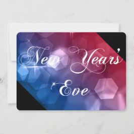 Convite de festas de Ano Novo Misturar Cores Bokeh