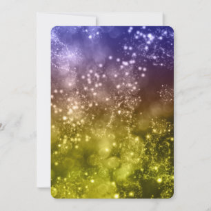 Convite de festas de Ano Novo Misturar Cores Bokeh