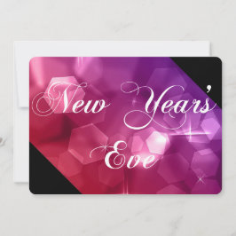 Convite de festas de Ano Novo Misturar Cores Bokeh