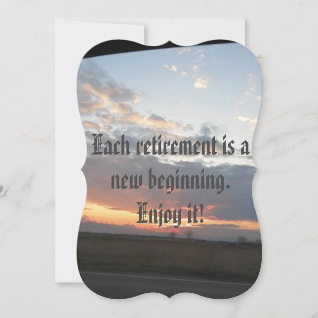 convite de festas de aposentadoria (Frente)