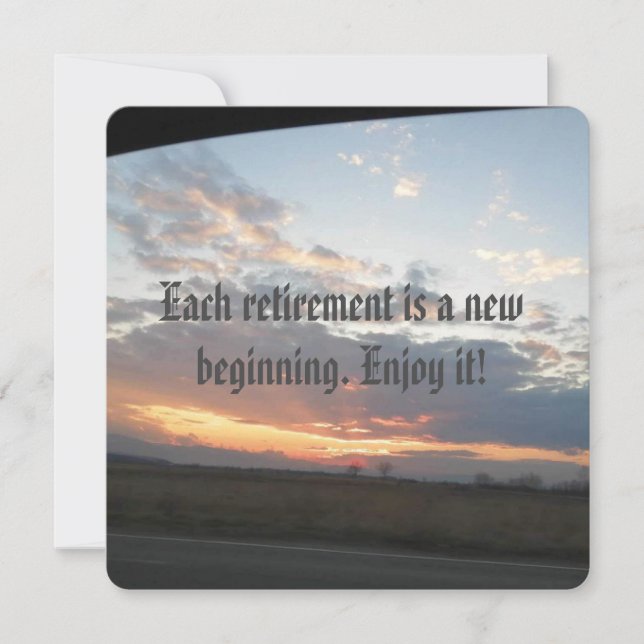 convite de festas de aposentadoria (Frente)