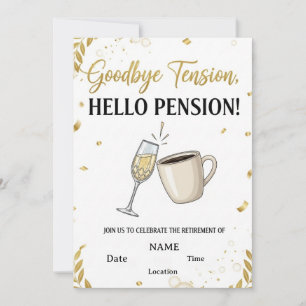 🎉 Convite de festas de aposentadoria engraçado e