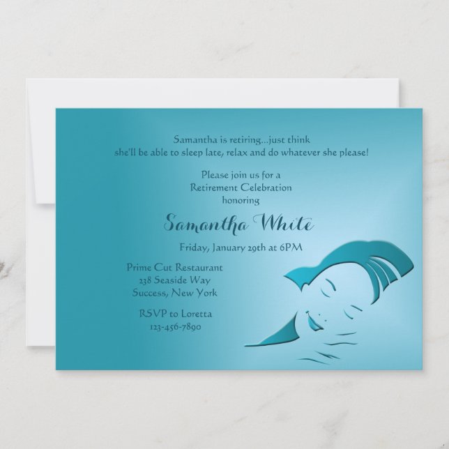 Convite de festas de aposentadoria tardia (Frente)