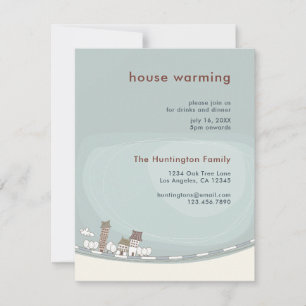 Convite de festas de aquecimento da casa