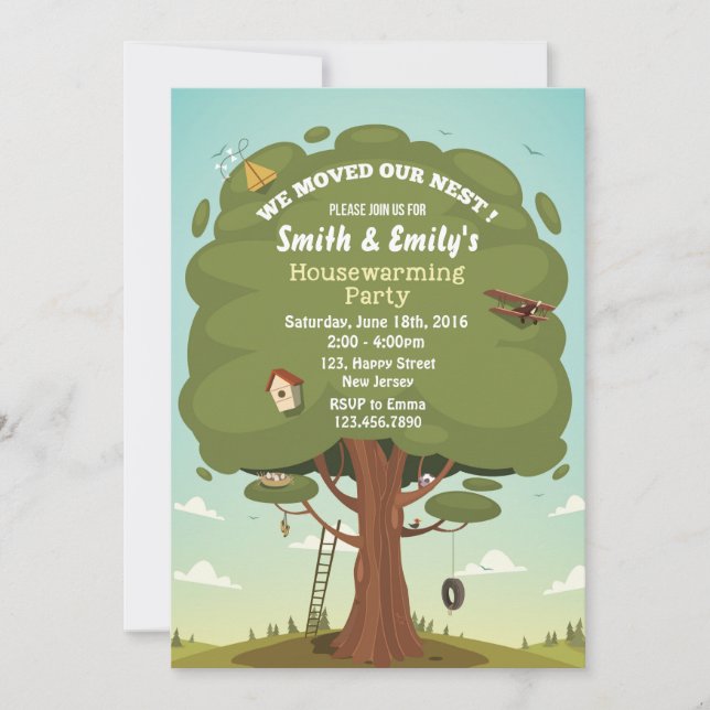 Convite de festas de Aquecimento da Casa (Frente)