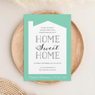 Convite de festas de Aquecimento de Casa de Cor Pe