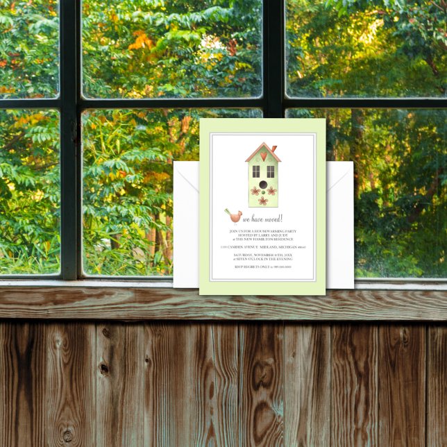 Convite de festas de aquecimento doméstico (Criador carregado)