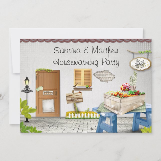 Convite de festas de Aquecimento Doméstico do Jard (Frente)