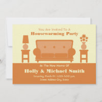 Convite de festas De Aquecimento Doméstico - Sala 