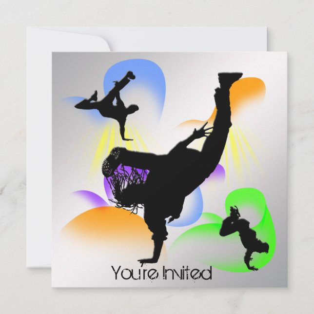 Convite de festas de B-Boying (Frente)