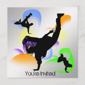 Convite de festas de B-Boying