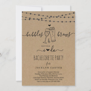 Convite de festas de Bacherlorette