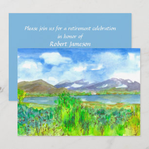 Convite de festas de Baixa de Pintura em Lago Mont