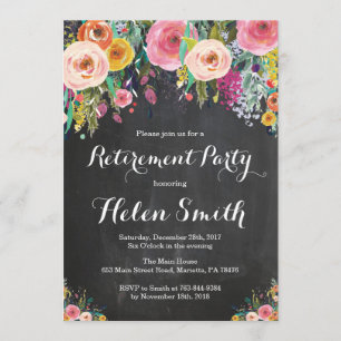 Convite de festas de Baixa Floral