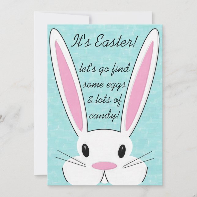 Convite de festas De Caça De Ovo De Páscoa (Frente)