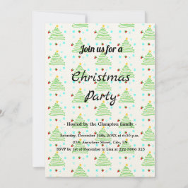 Convite de festas de cartão de Natal