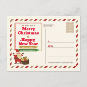 Convite de festas de Cartão de Posto de Natal