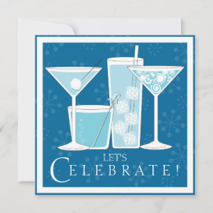 Convite de festas de Celebração de Cocktail de F