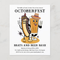 Convite de festas de Cerveja de Octoberfest de Orç
