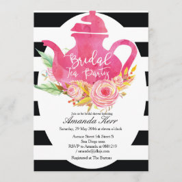 Convite de festas de chá de Chá de panela de água