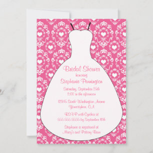 convite de festas de chá de panela para vestidos 