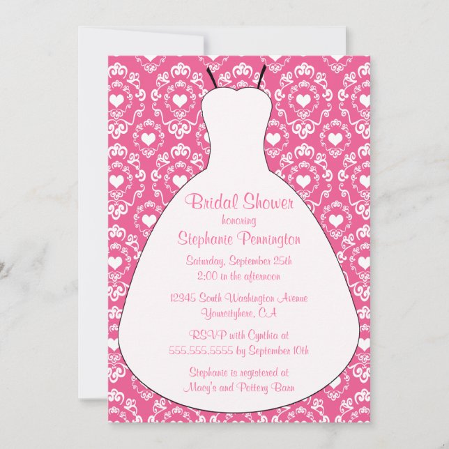 convite de festas de chá de panela para vestidos d (Frente)