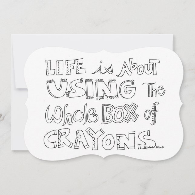 Convite de festas de Coloração de Adultos (Frente)