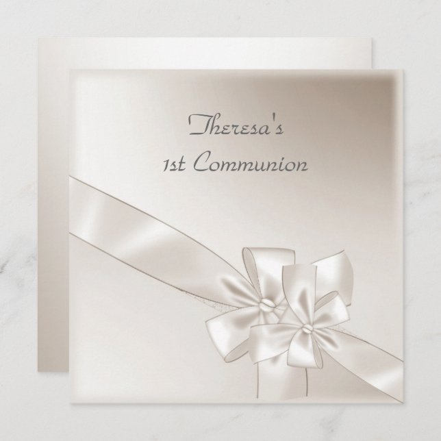 convite de festas de comunhão de 1ruas (Frente/Verso)