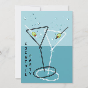 convite de festas de Coquetel