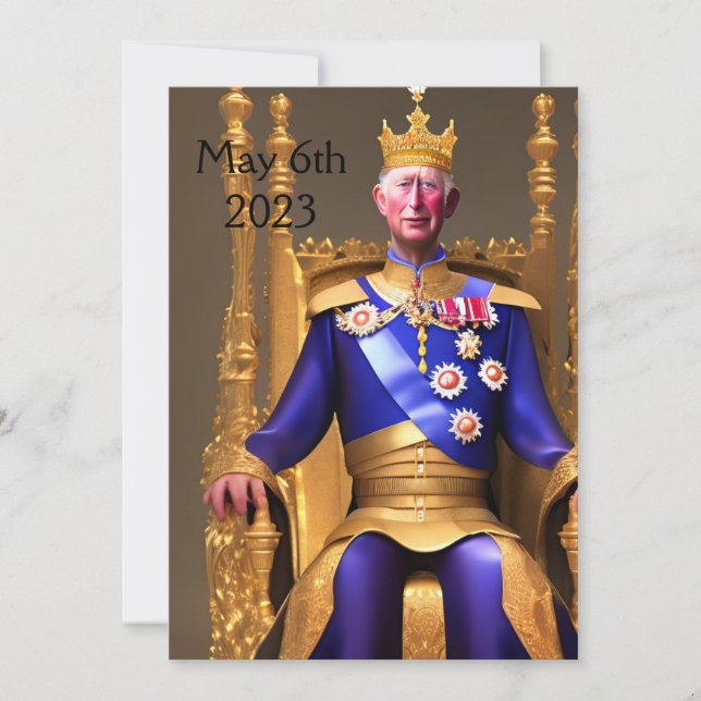 Convite de festas de coroação (Frente)