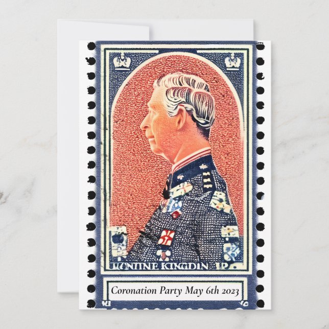 Convite de festas de coroação (Frente)