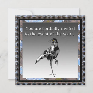 Convite de festas de Corvo Preto