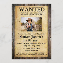 Convite de festas de cowboy| CONVITE ANTECIPADO