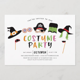 Convite de festas DE CUSTO HALLOWEEN