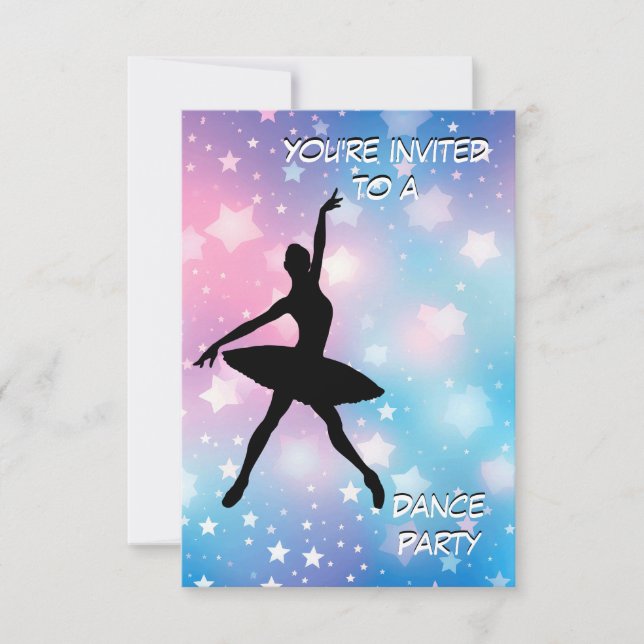 Convite de festas de dança (Frente)