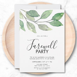 Convite de festas de despedida
