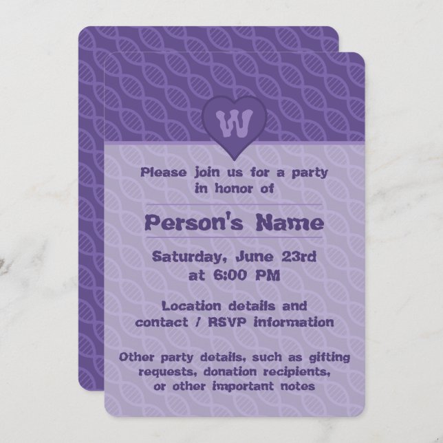 CONVITE DE FESTAS de distribuição de DNA (Frente/Verso)