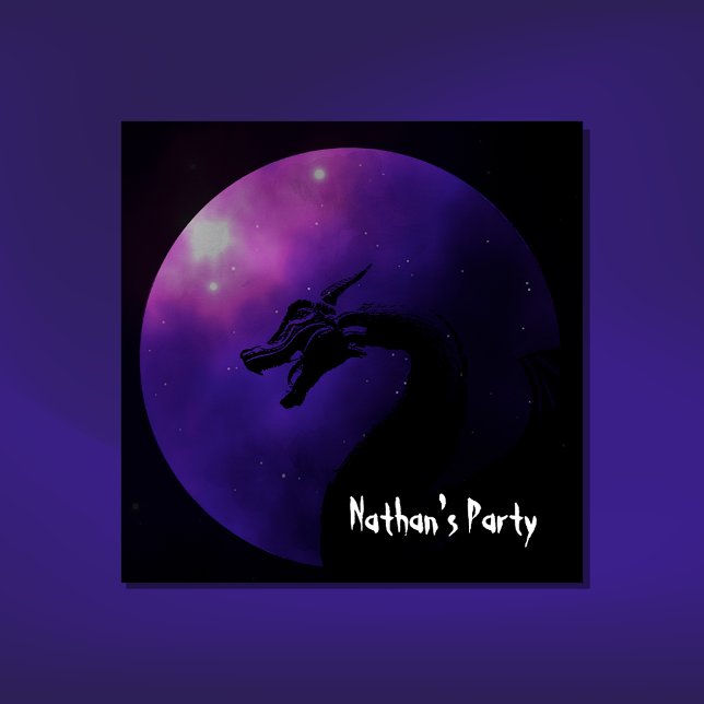 Convite de festas de dragão mítico (Criador carregado)