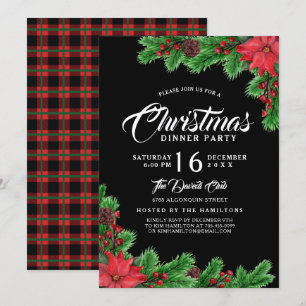 Convite de festas de Enfeites de natal moderno