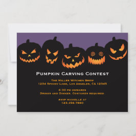 Convite de festas de Escultura de Bompkin Hallowee