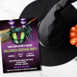 Convite de festas de fantasia de Halloween