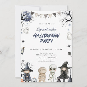 Convite de festas de fantasia do Spooktacular Hall