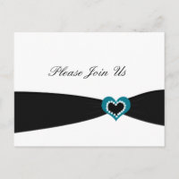 Convite de festas de Fita Preta