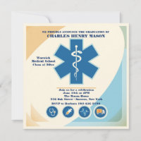 Convite de festas de Formando de Ciências Médicas 