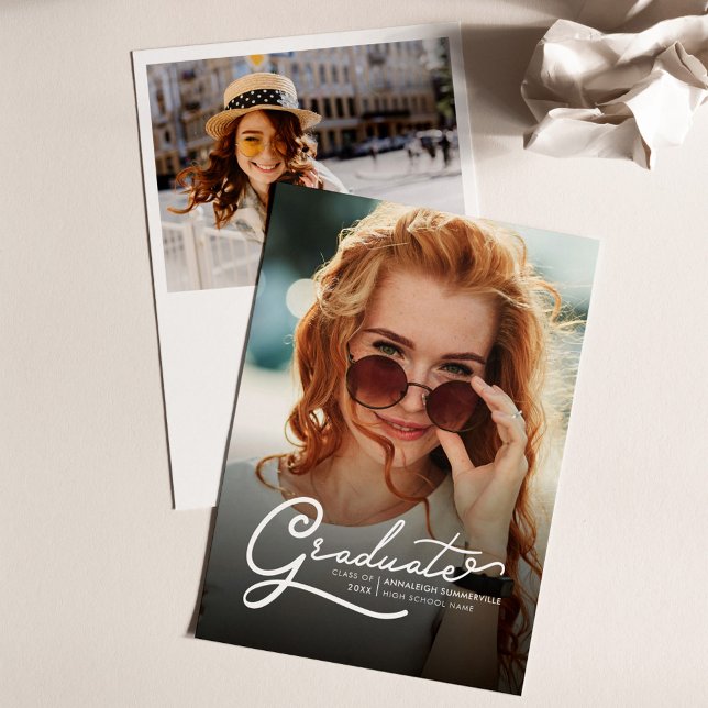 Convite de festas de Formando de Graduação 2025 (Graduation Modern Grad Photos Modern Announcement)