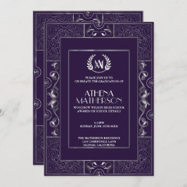 Convite de festas de Formando - Estilo Gatsby Clás