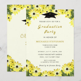 Convite de festas de Formando Fresco Floral Elegan