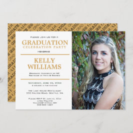 Convite de festas de Foto de Graduação