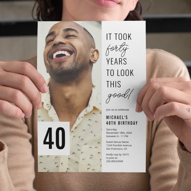 Convite de festas de Fotografia Chic 40 (Criador carregado)