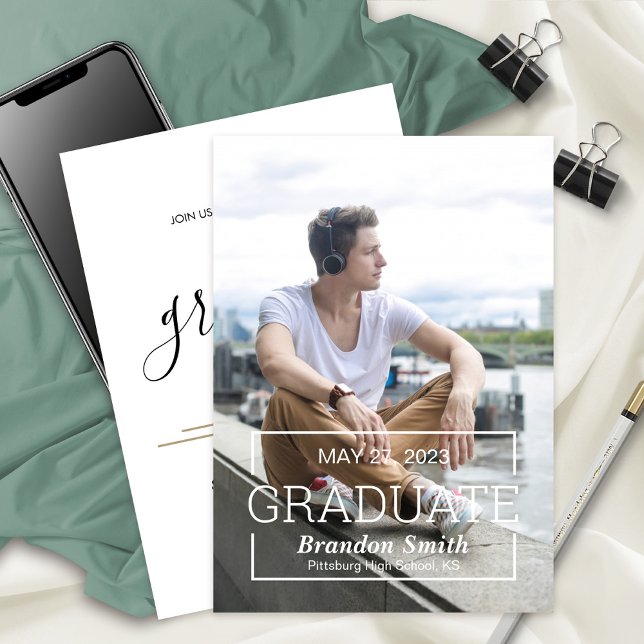 Convite de festas de fotos do Segundo grau do form (Criador carregado)